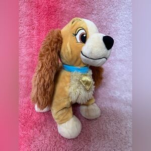 Disney Store Lady Dog Plush Stuffed Animal from Lady and the Tramp 14”